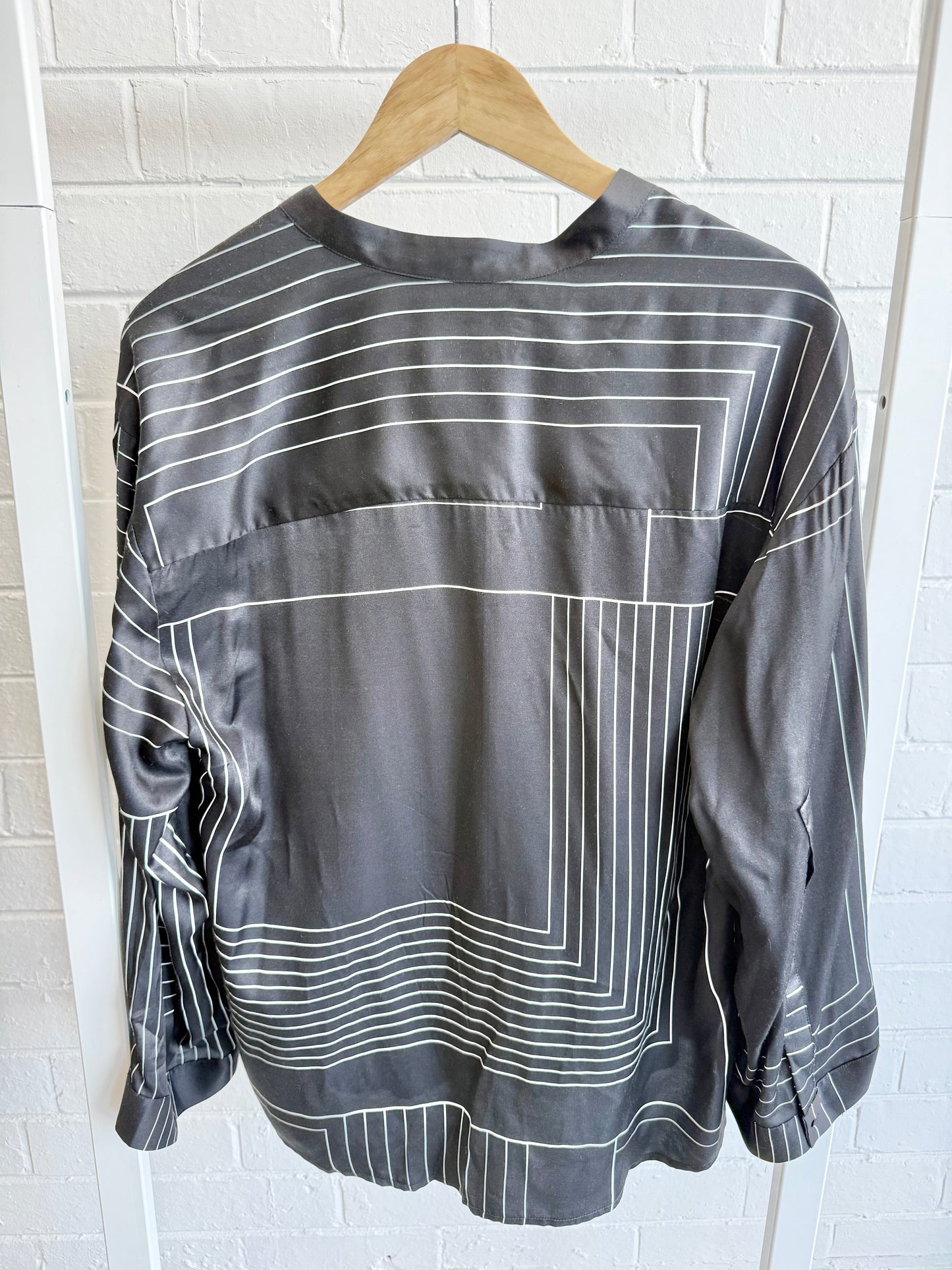 Morrison Black Priya Silk Blend Shirt - Size 1 (8)
