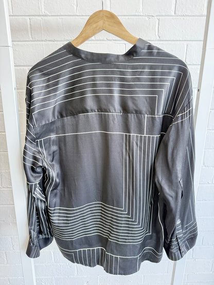 Morrison Black Priya Silk Blend Shirt - Size 1 (8)