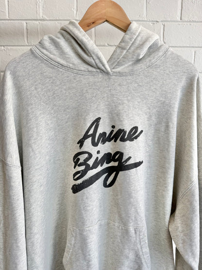 Anine Bing Harvey Signature Heather Sweater in Grey - Size XL