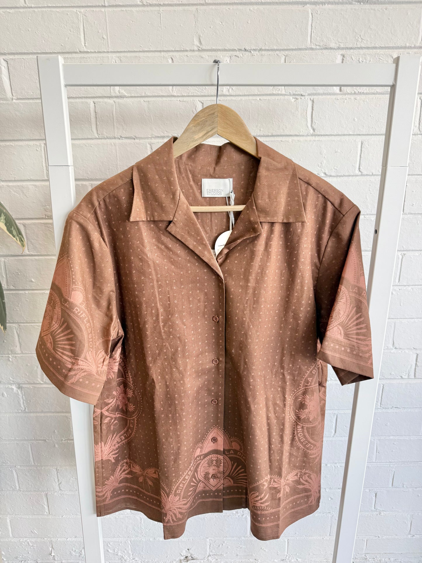 Emerson Studios Rust Reflexion Shirt - Size L (12)