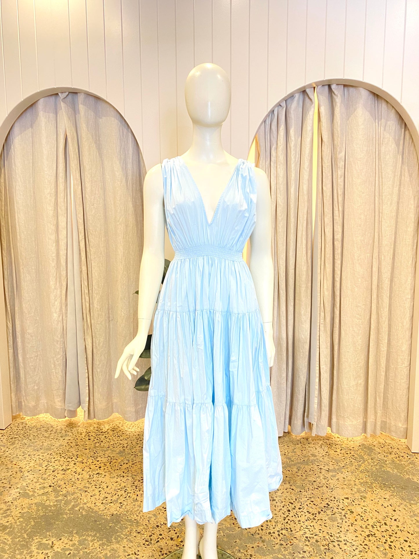 S/W/F Tiered Ruffle Maxi Dress - Size M (12)