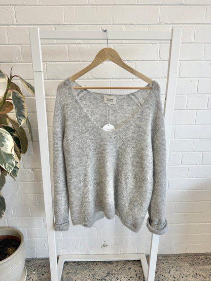 Second Female Brook Knit Jumper - Grey - Size Small (10-12)