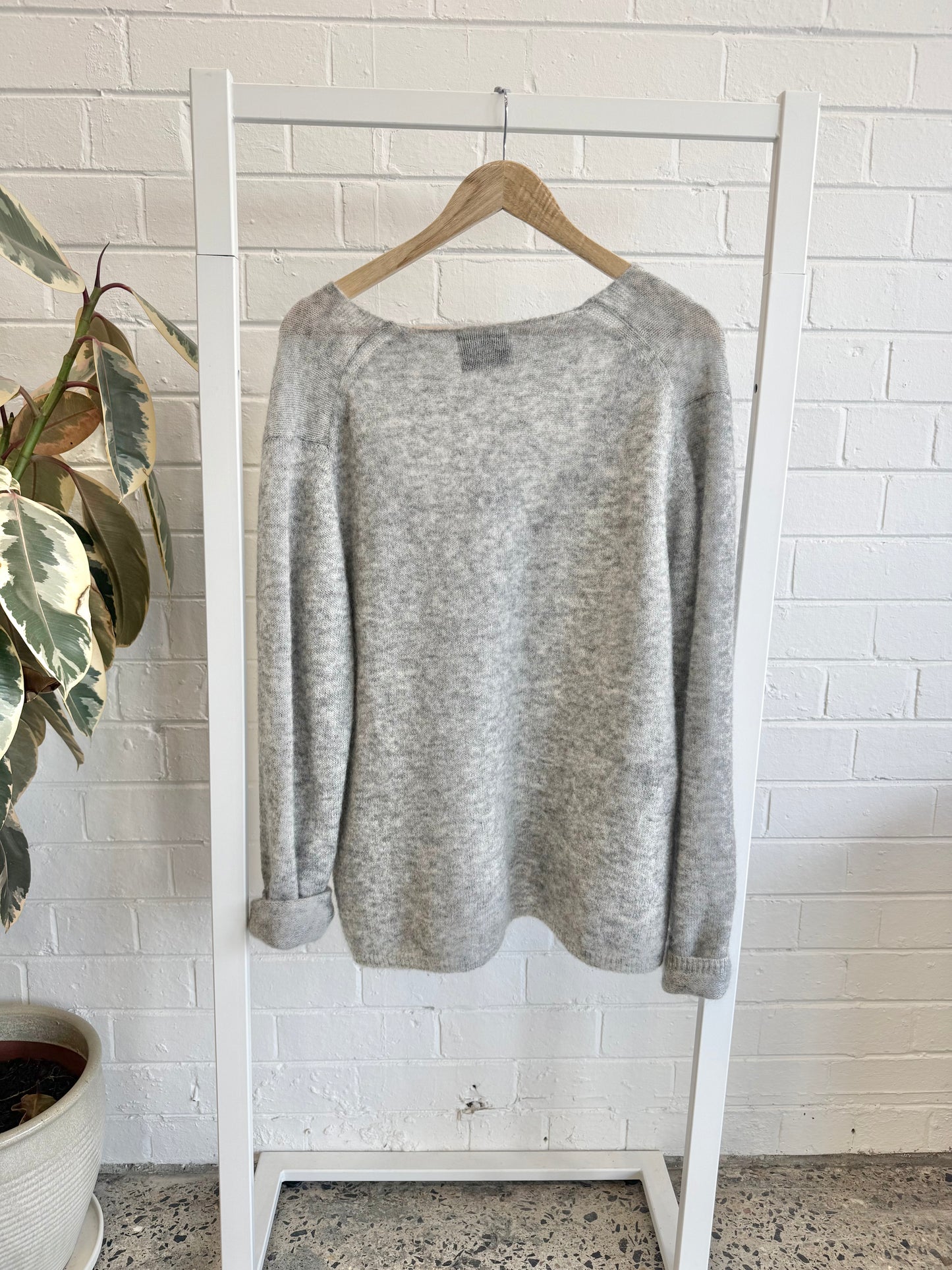 Second Female Brook Knit Jumper - Grey - Size Small (10-12)