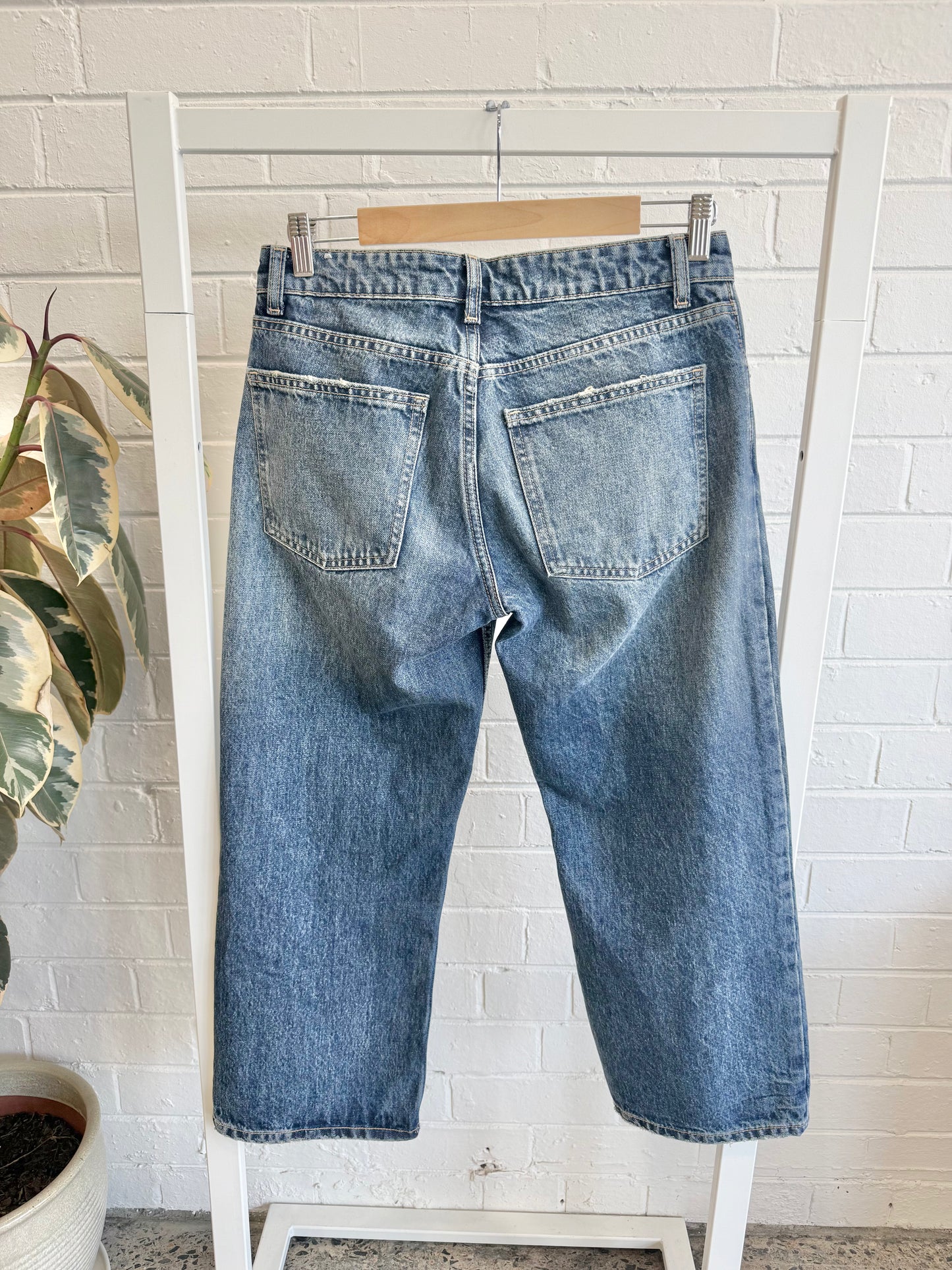 Zara Wide Leg Denim Jeans - Size 8