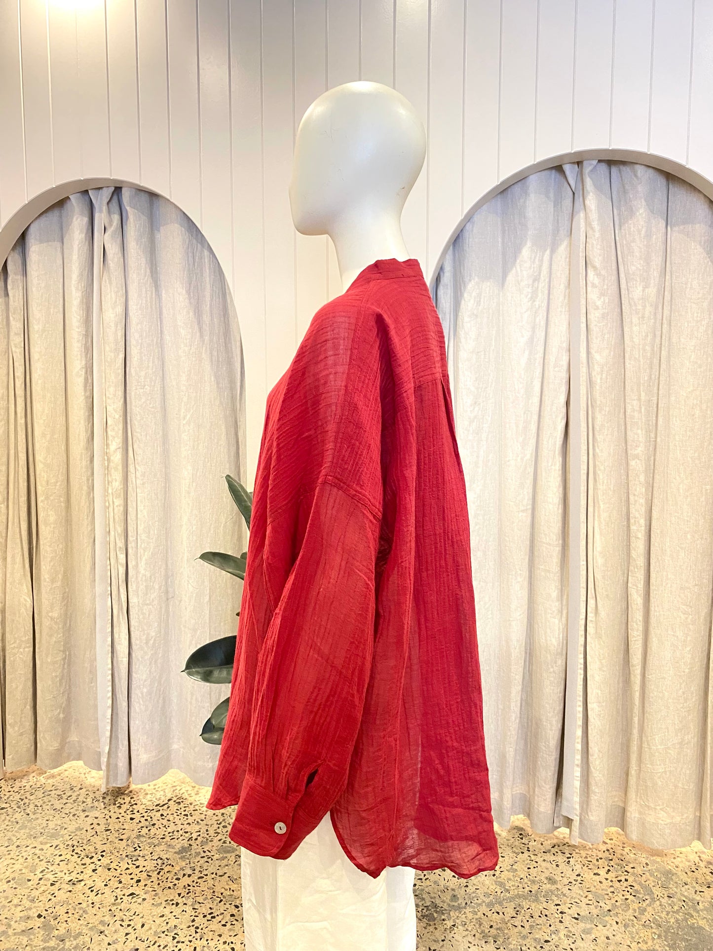 Monday Swimwear Barcelona Tunic in Burgundy - Size 14