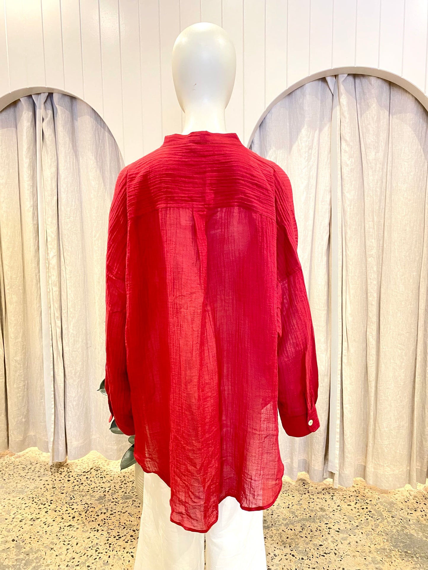 Monday Swimwear Barcelona Tunic in Burgundy - Size 14