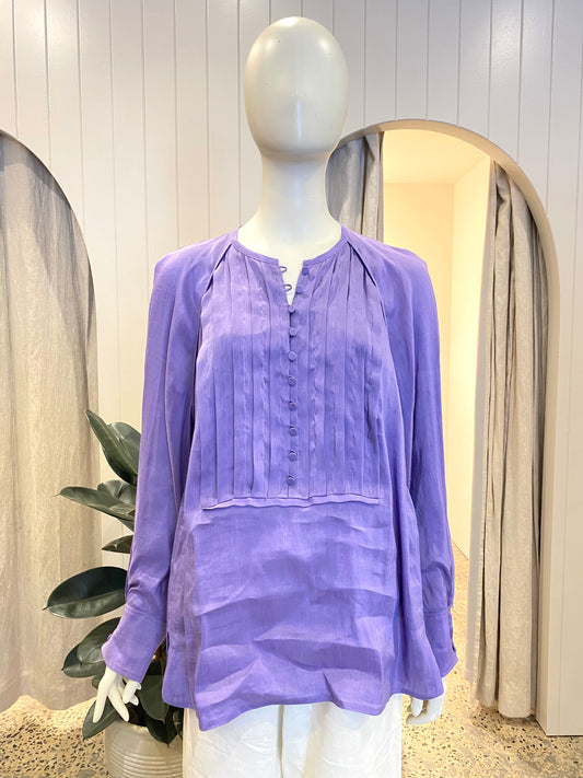 Country Road Fluid Long Sleeve Popover- Size 14