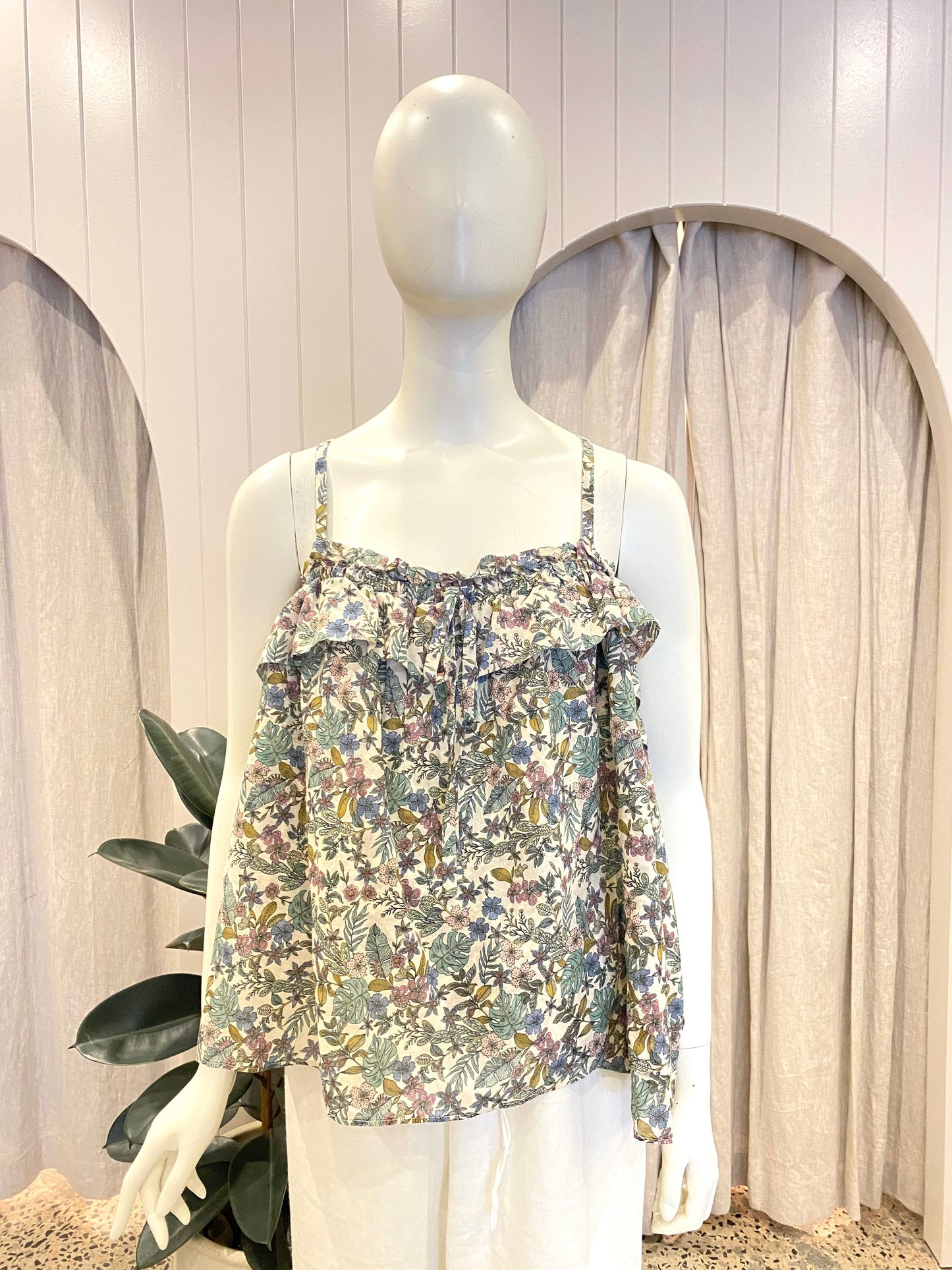 Morrison Cadence Top in Floral Print - Size 3 (12)