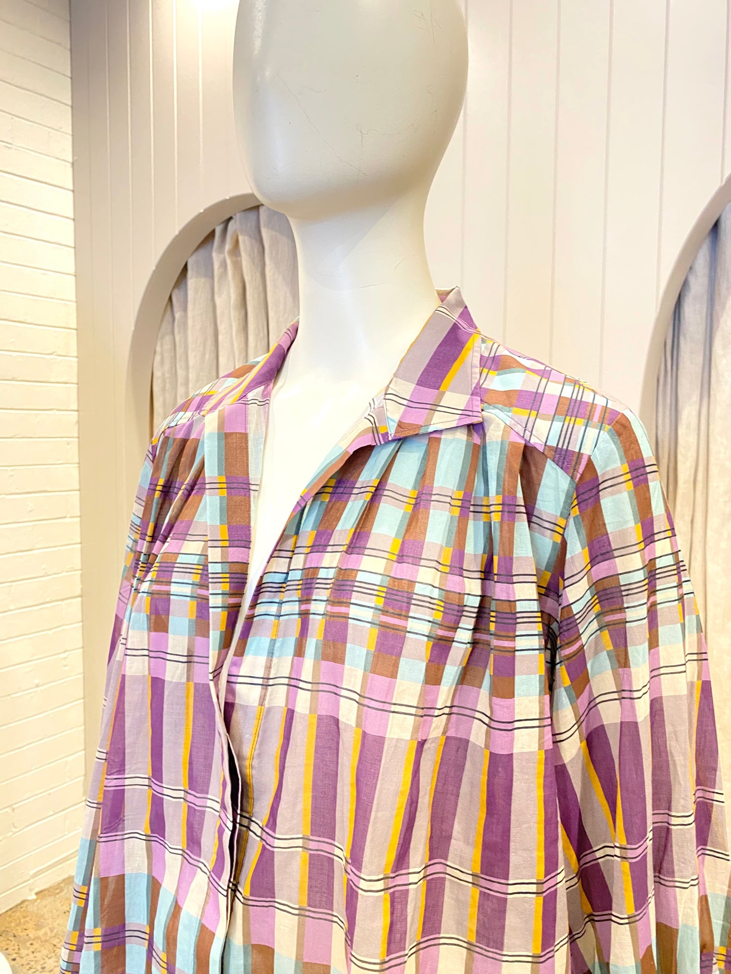 Shona Joy Balloon Sleeve Blouse - Size 14