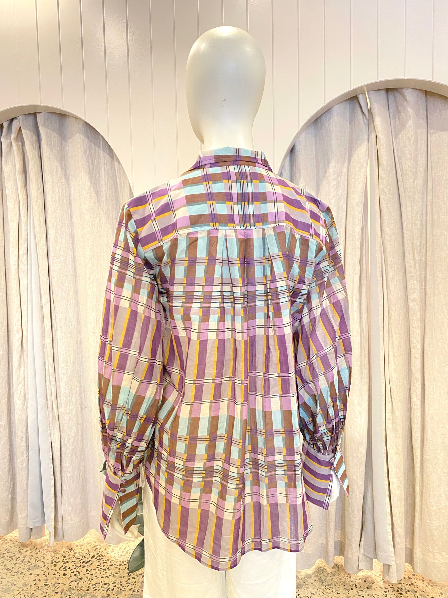 Shona Joy Balloon Sleeve Blouse - Size 14