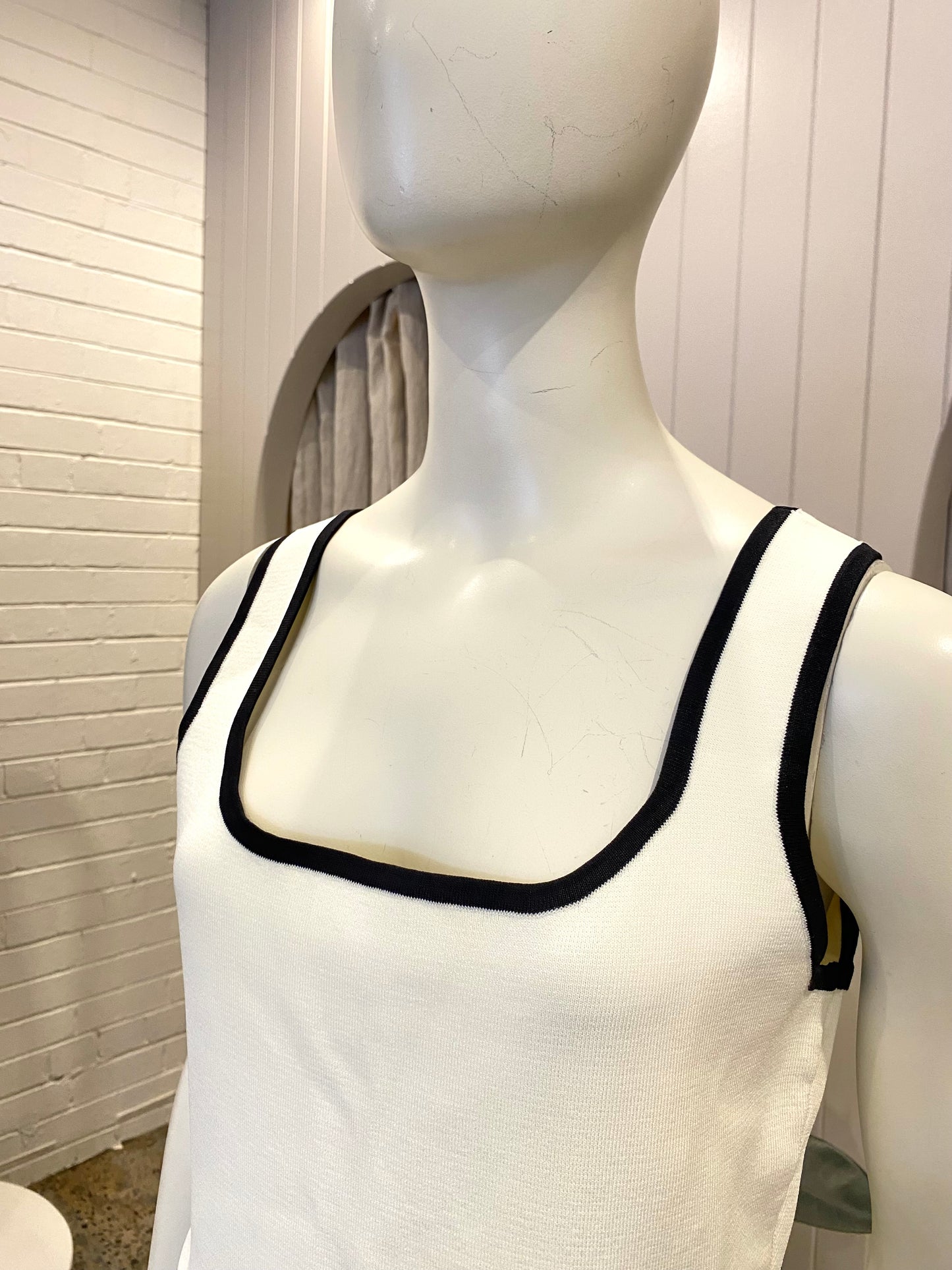 ONTE Knit Tank in Cream - Size Large (12)