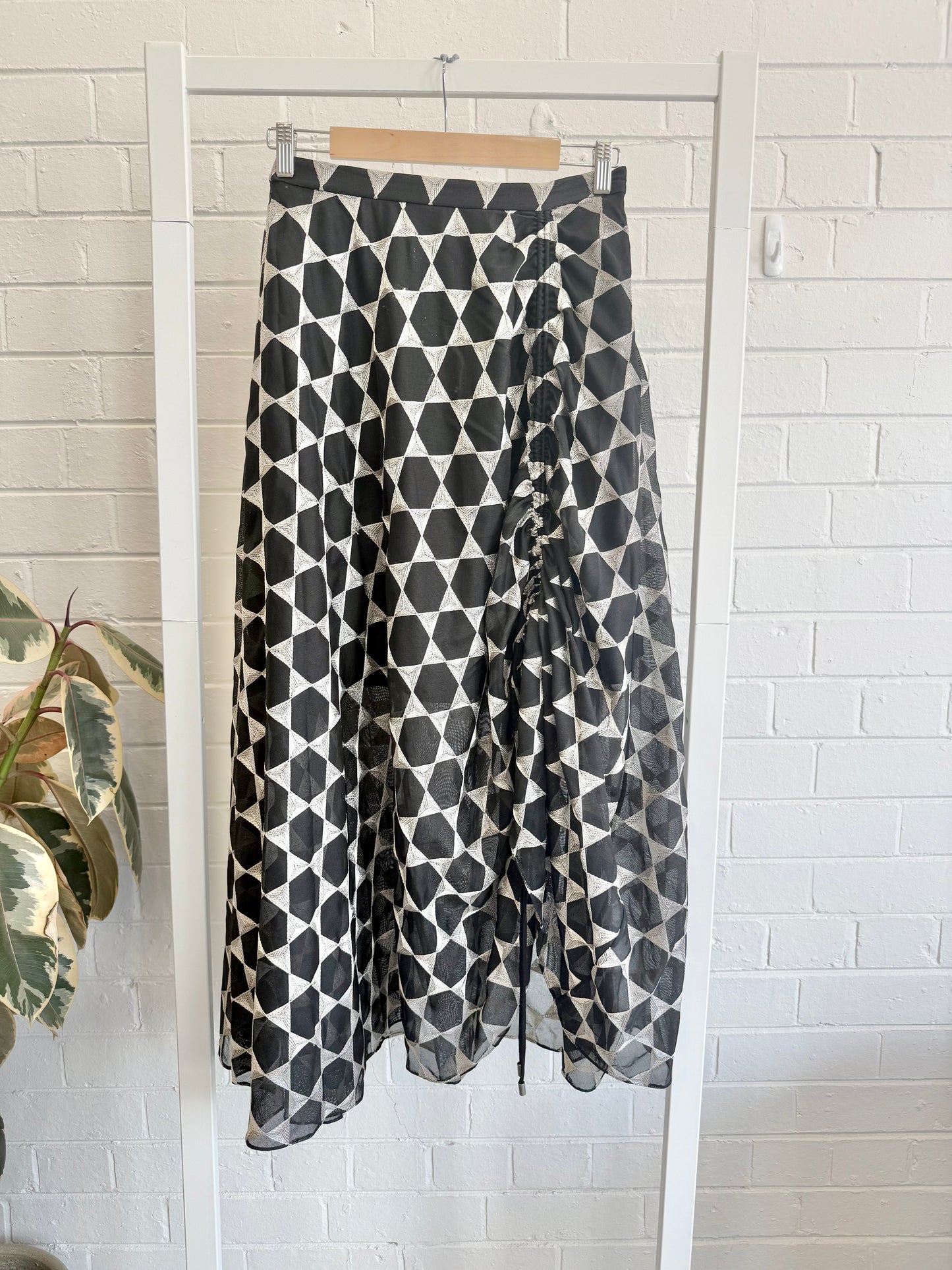 Sass & Bide Supernature Skirt in Black/White - Size 10
