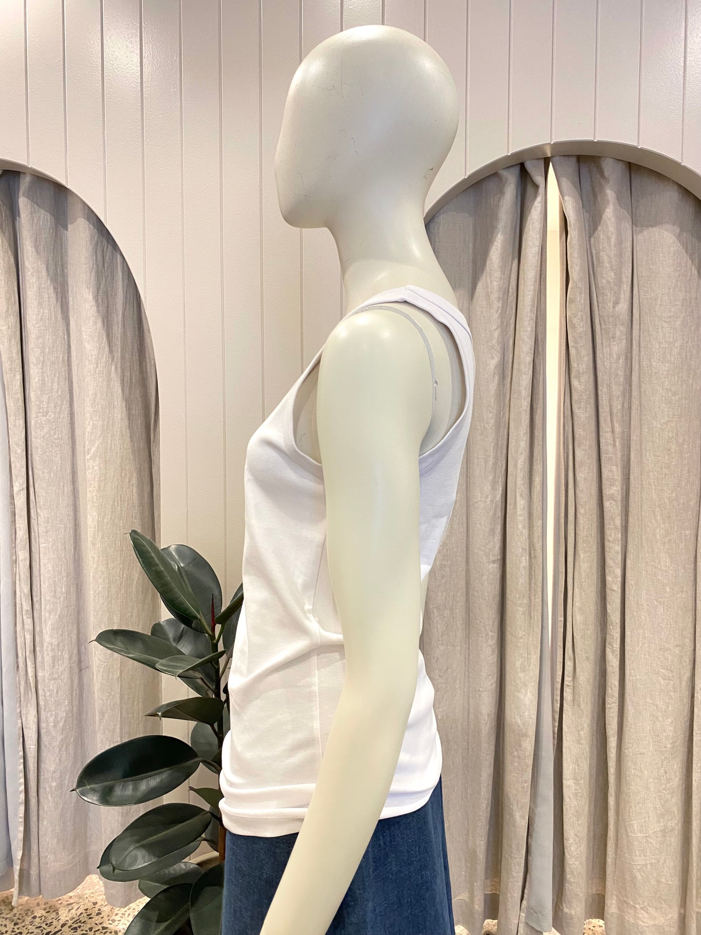 Prada Logo Cotton Tank Top - Size 10