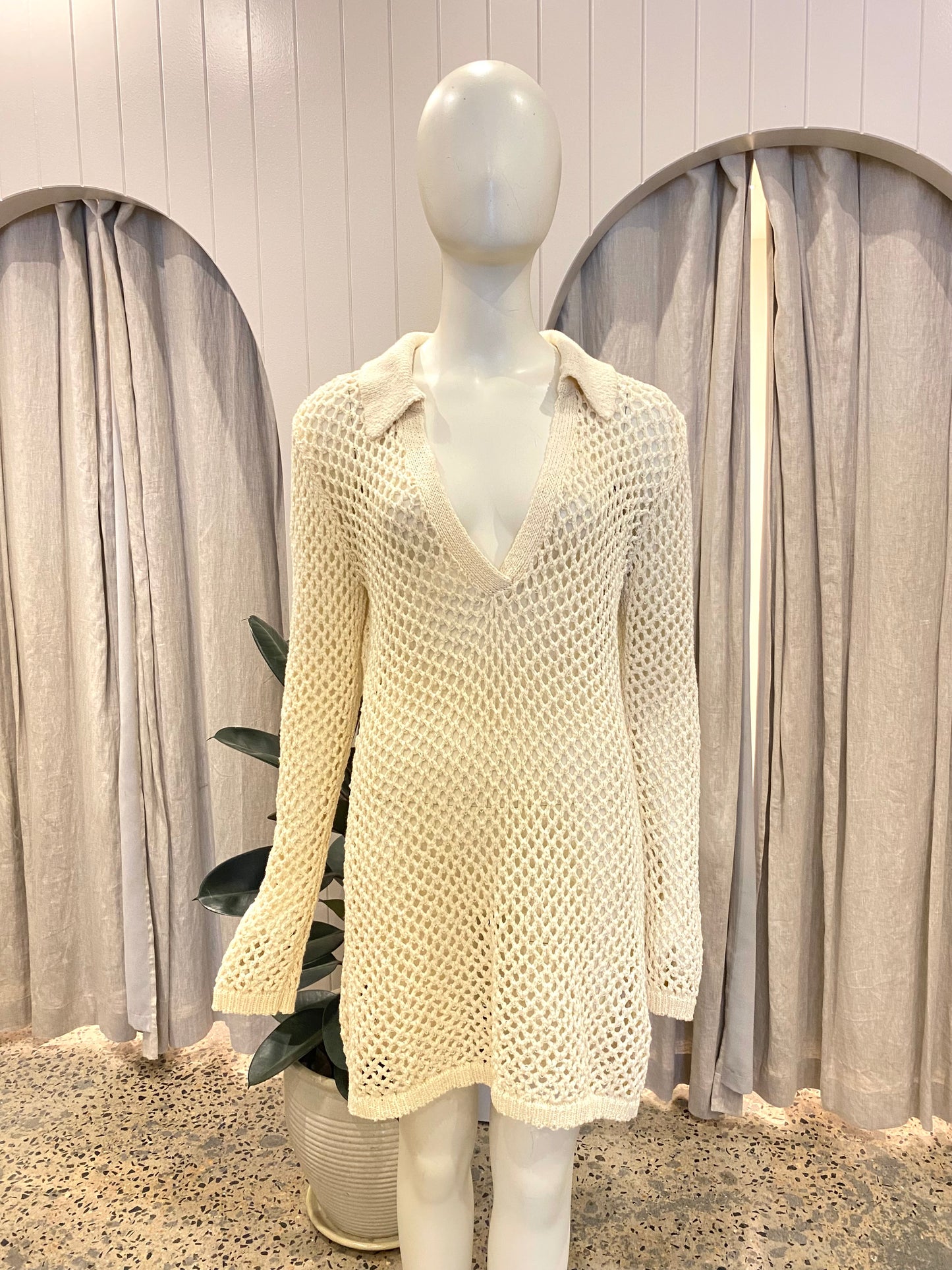 Monday Swimwear 'Newport' Crochet Dress - Size M (10/12)