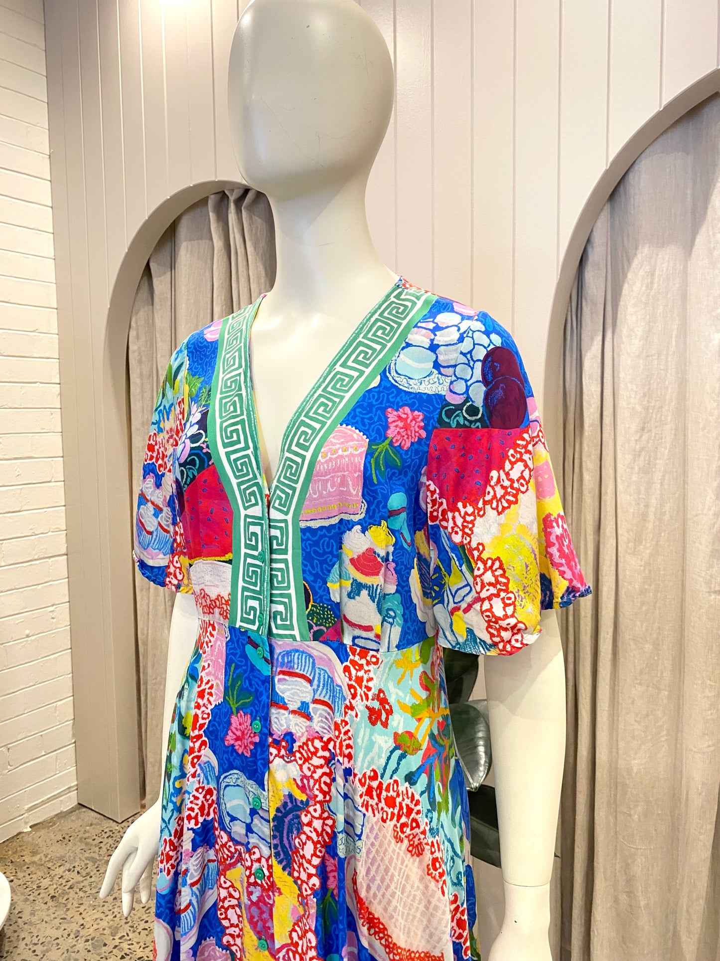 Gorman Midi Dress in Dessert Print - Size 10