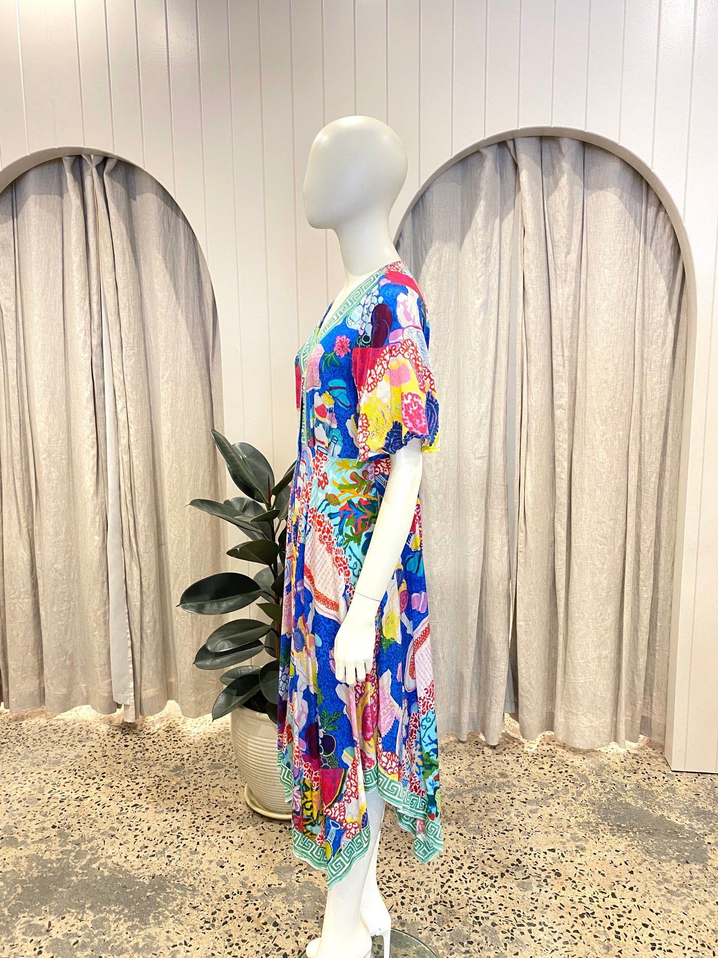 Gorman Midi Dress in Dessert Print - Size 10