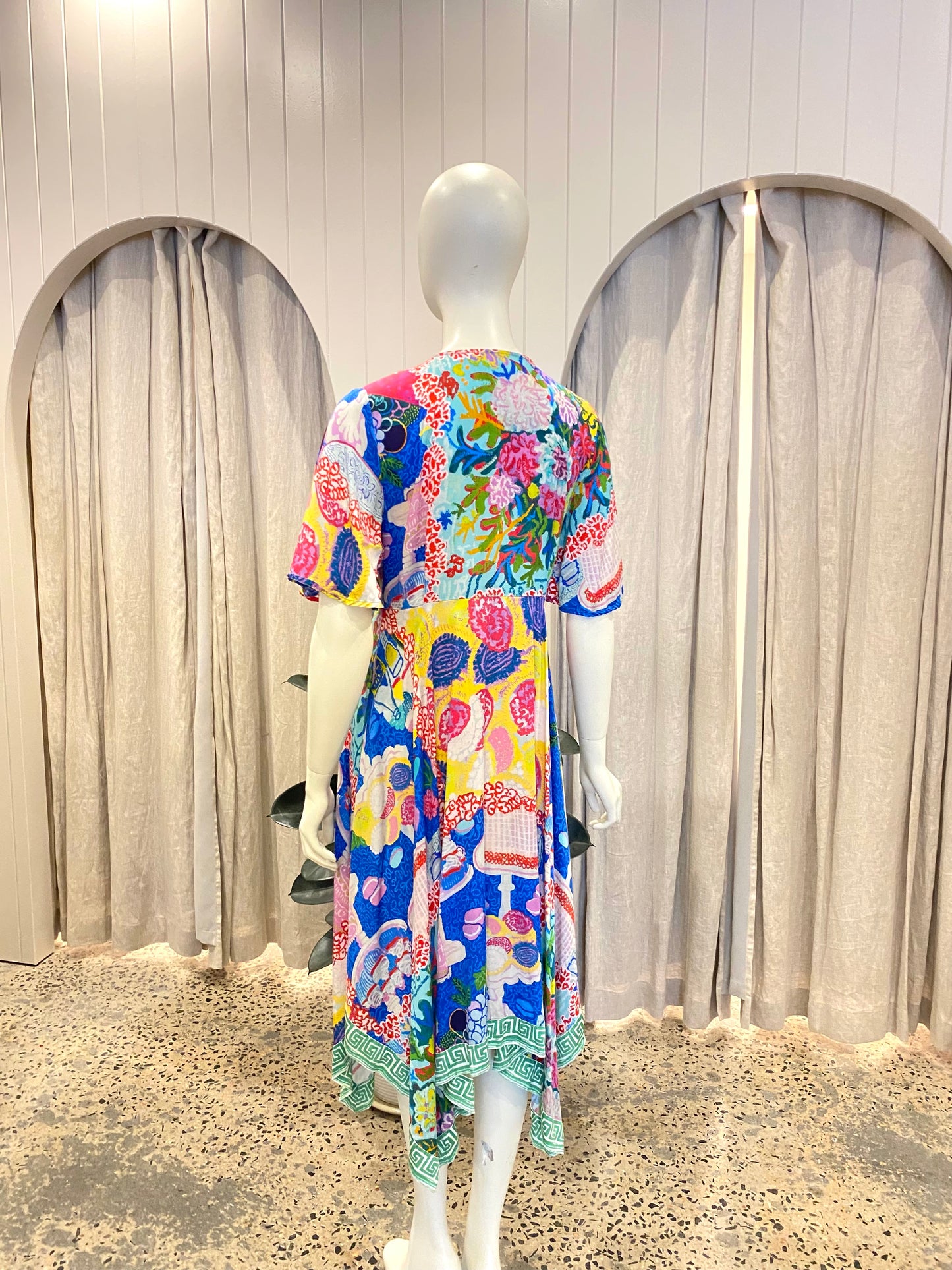 Gorman Midi Dress in Dessert Print - Size 10