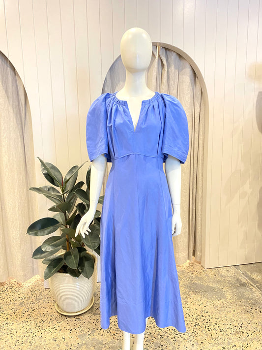 Country Road gathered Neckline Midi Dress - Size 12/14