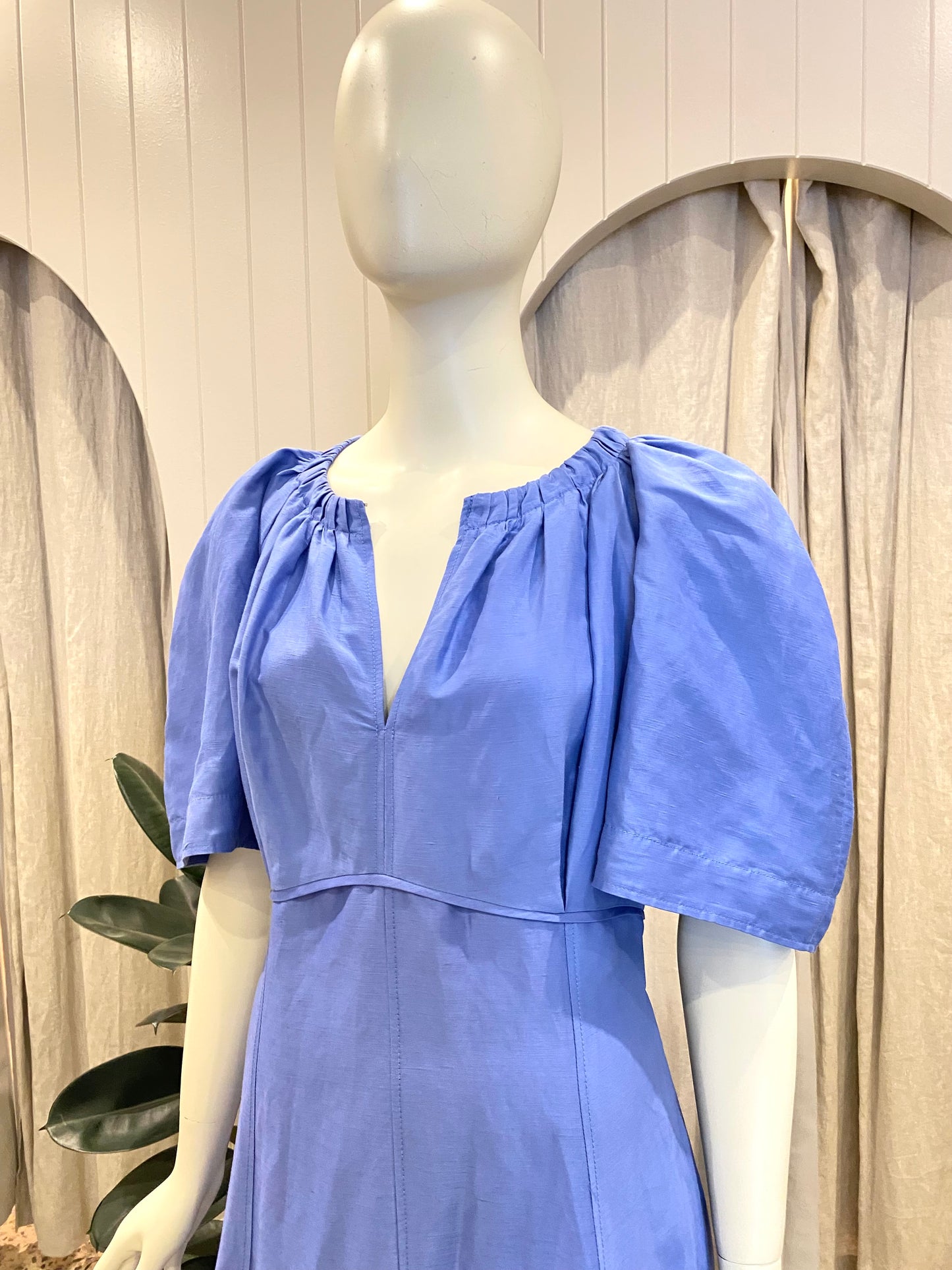 Country Road gathered Neckline Midi Dress - Size 12/14