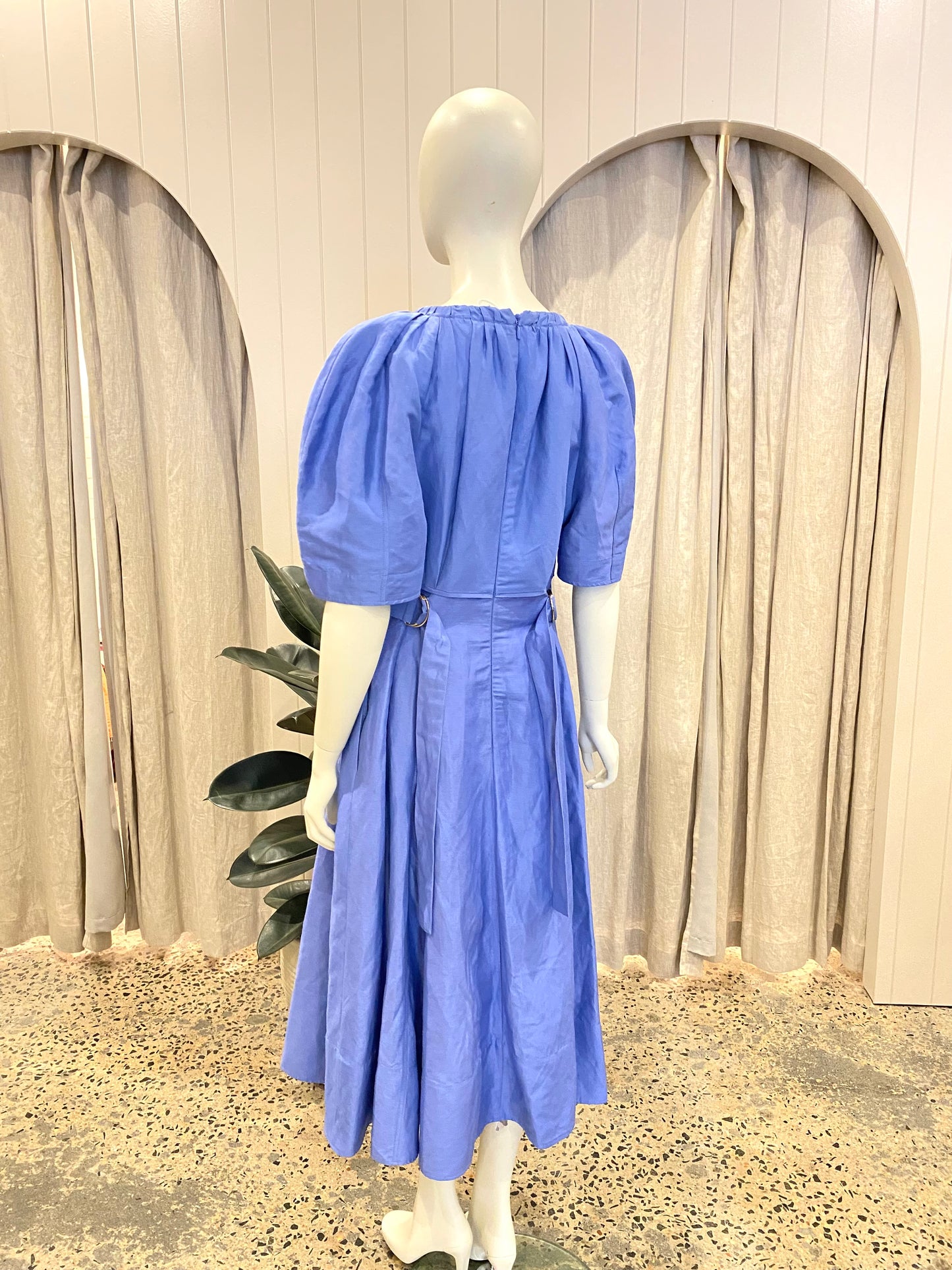 Country Road gathered Neckline Midi Dress - Size 12/14