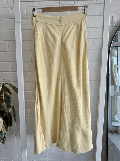 Sheike Butter Yellow Midi Skirt - Size 10