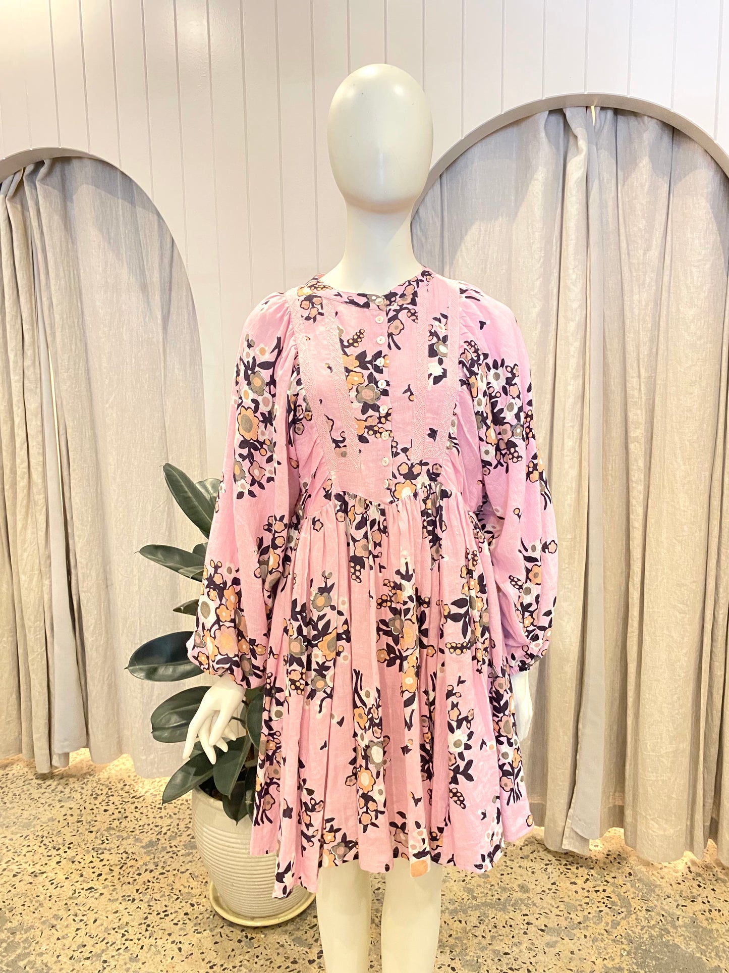 Kinga Csilla 'Lennon Liberty' Mini Dress - Size 10