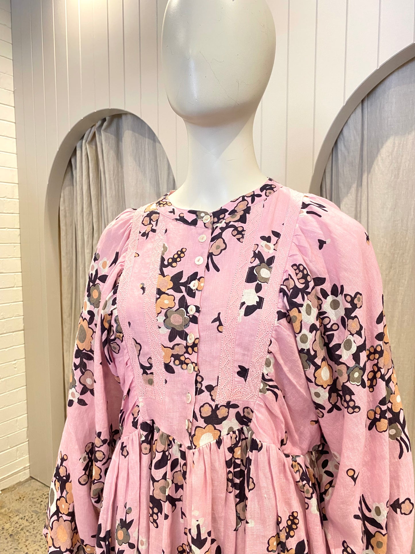 Kinga Csilla 'Lennon Liberty' Mini Dress - Size 10