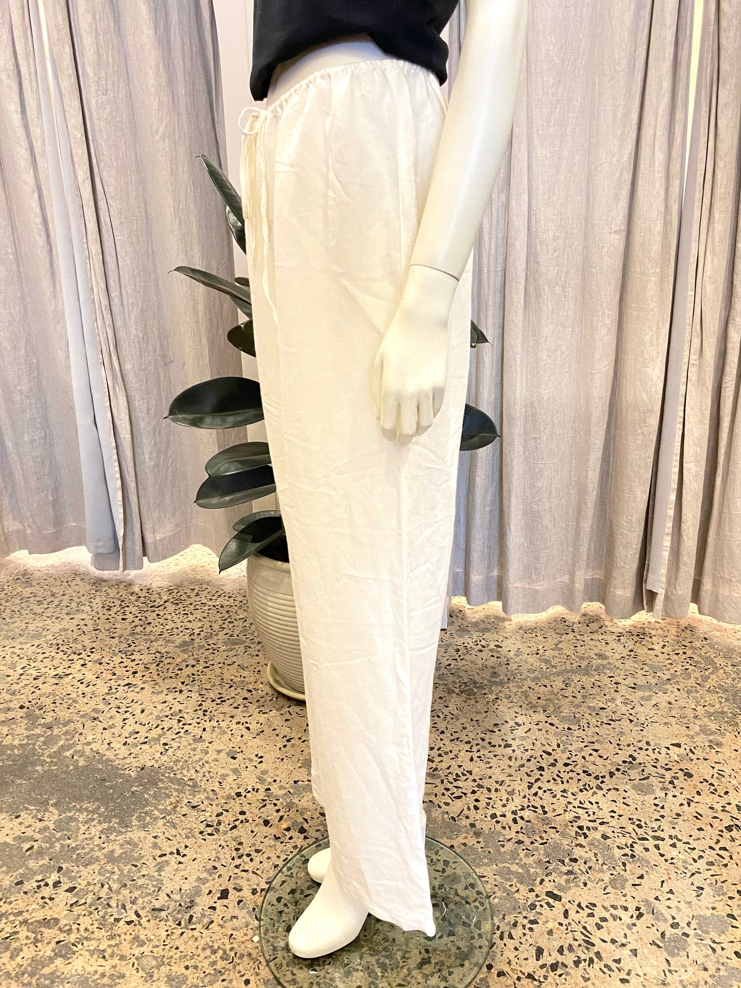 Monday Swimwear 'Belize' Pant in White - Size S (10)