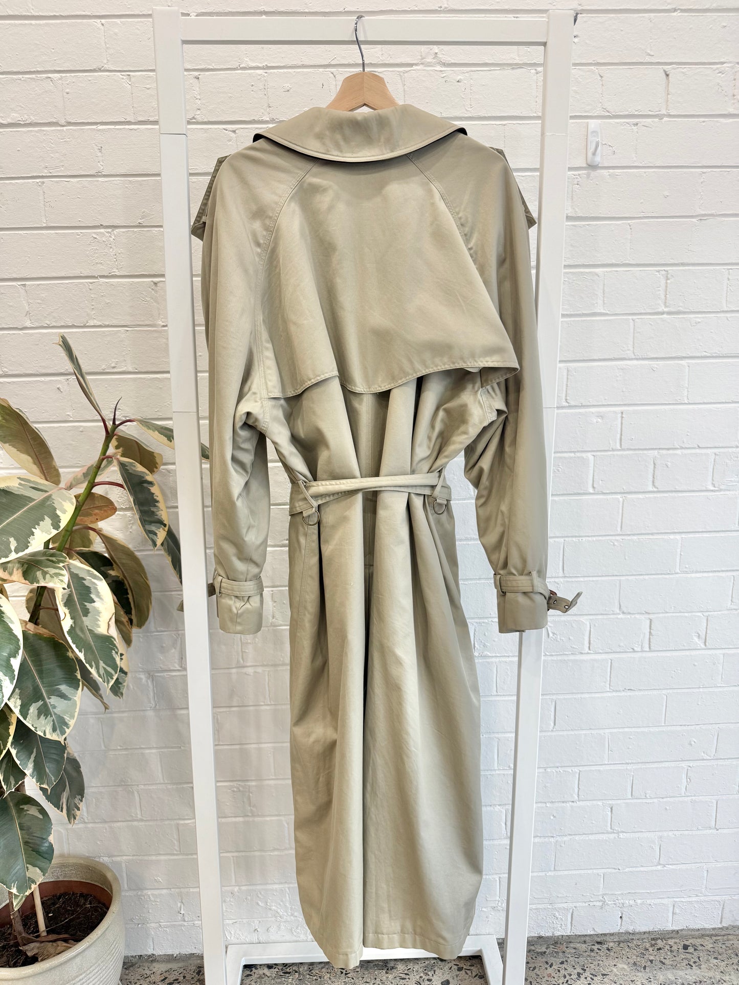 Gant Heritage Khaki Trench Coat - Size L (14 - 16)
