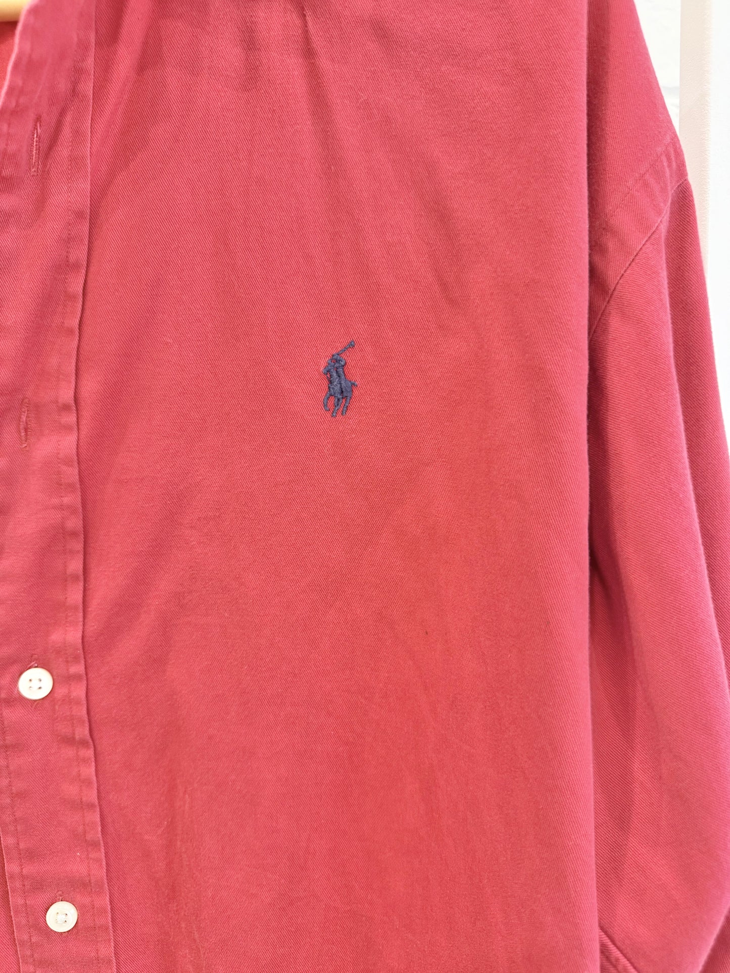 Ralph Lauren Red Blaire Shirt - Size M (12 - 14)