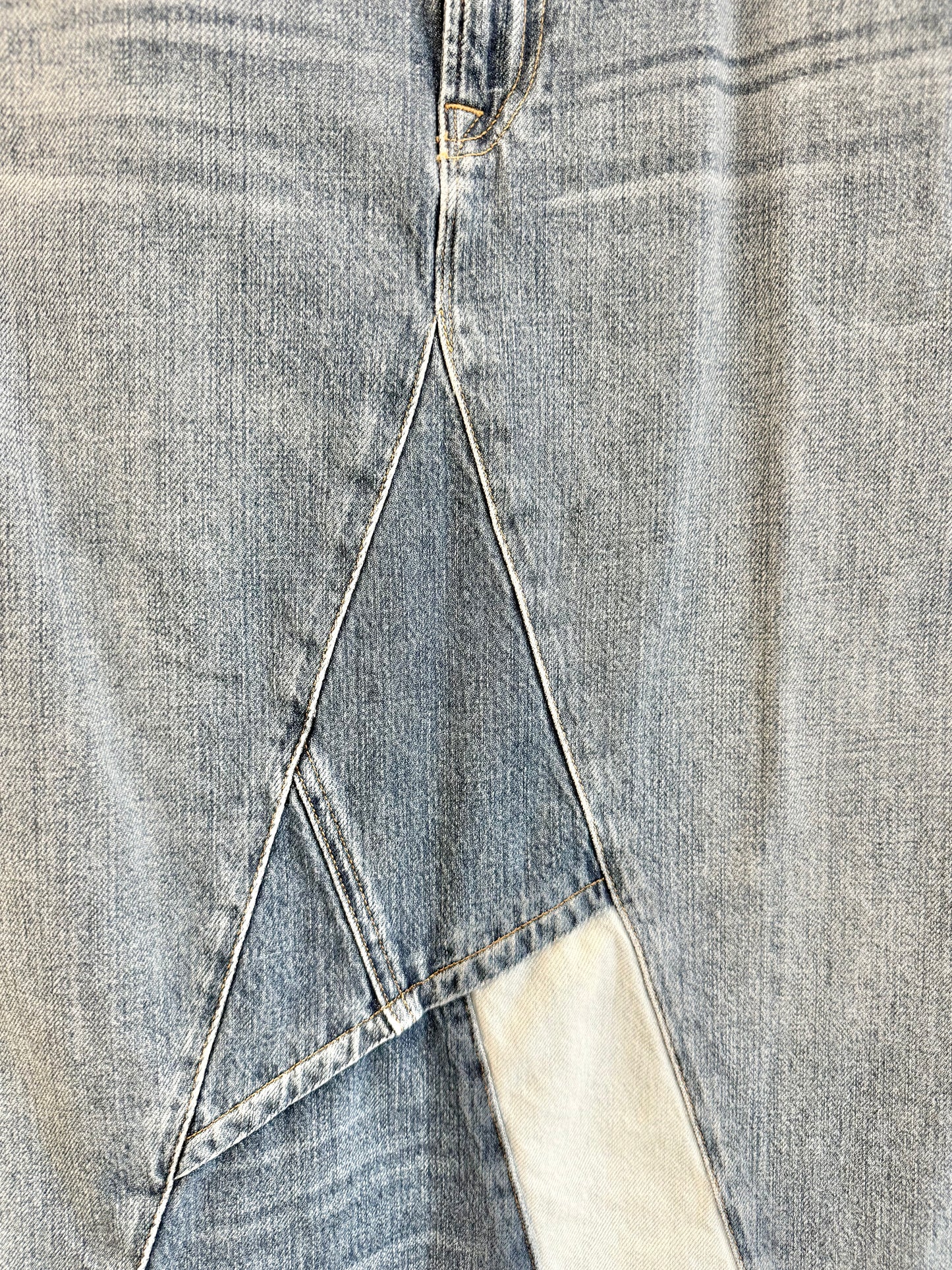 Frame Le Midi Patchwork Denim Midi Skirt - Size 27 (8)