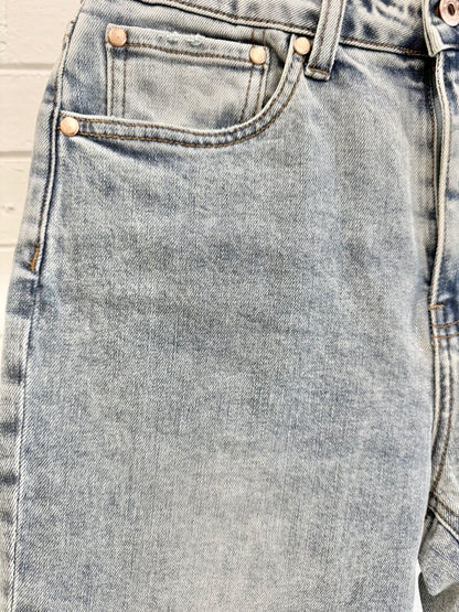 Kireina Sun Bleached Alim Straight Leg Jean - Size 28 (8 - 10)