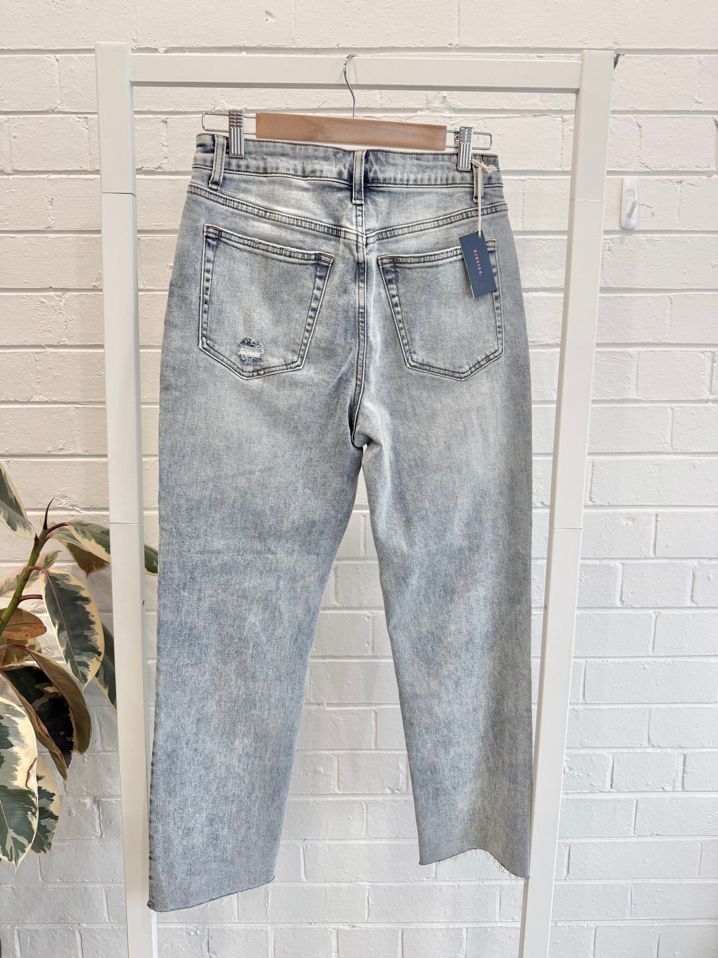Kireina Sun Bleached Alim Straight Leg Jean - Size 28 (8 - 10)