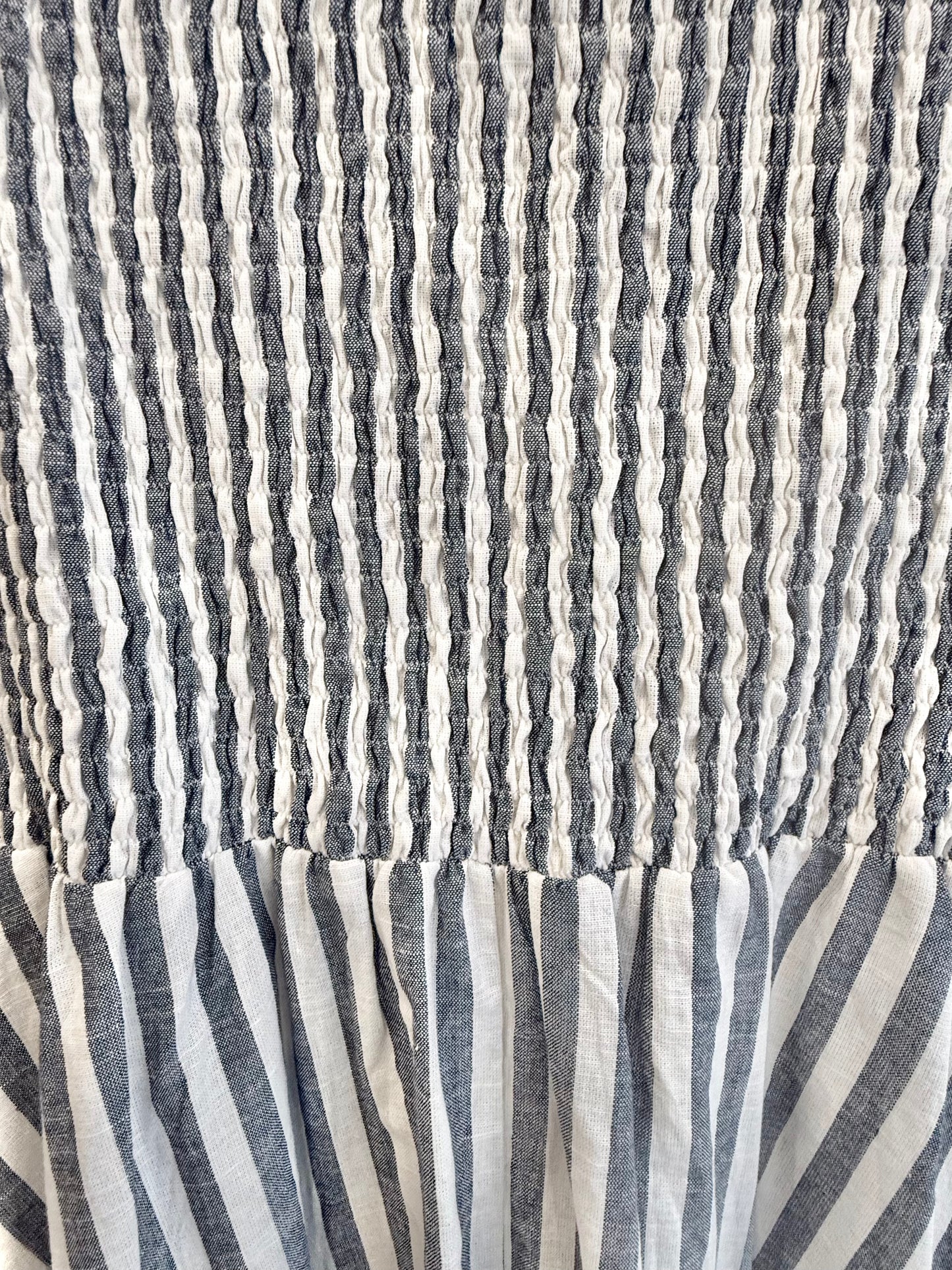 Mister Zimi Blue/White Stripe Abbie Dress - Size 12