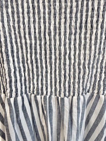 Mister Zimi Blue/White Stripe Abbie Dress - Size 12