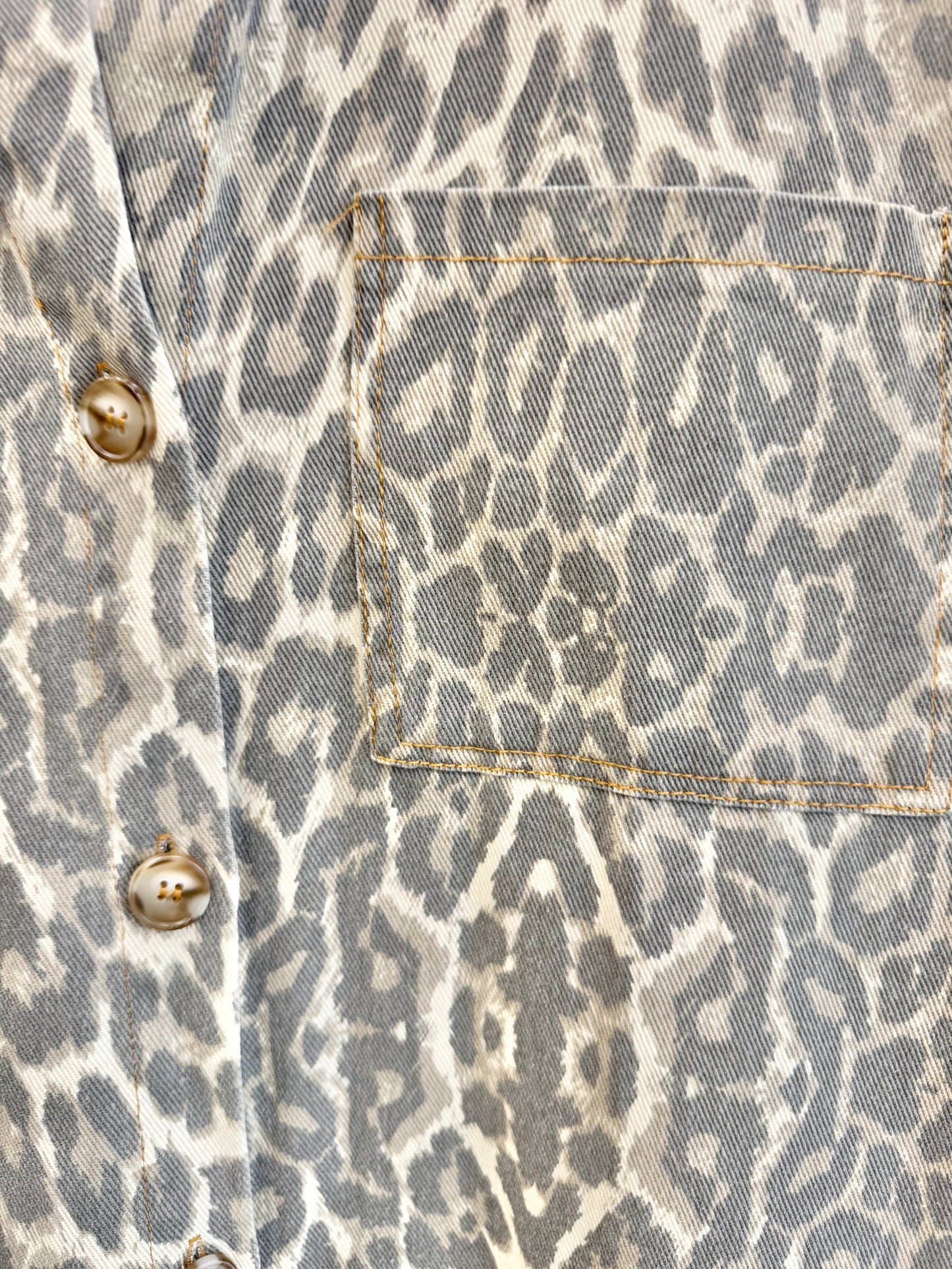 By Frankie Brown Animal Print Mini Shirt Dress - Size S (10)