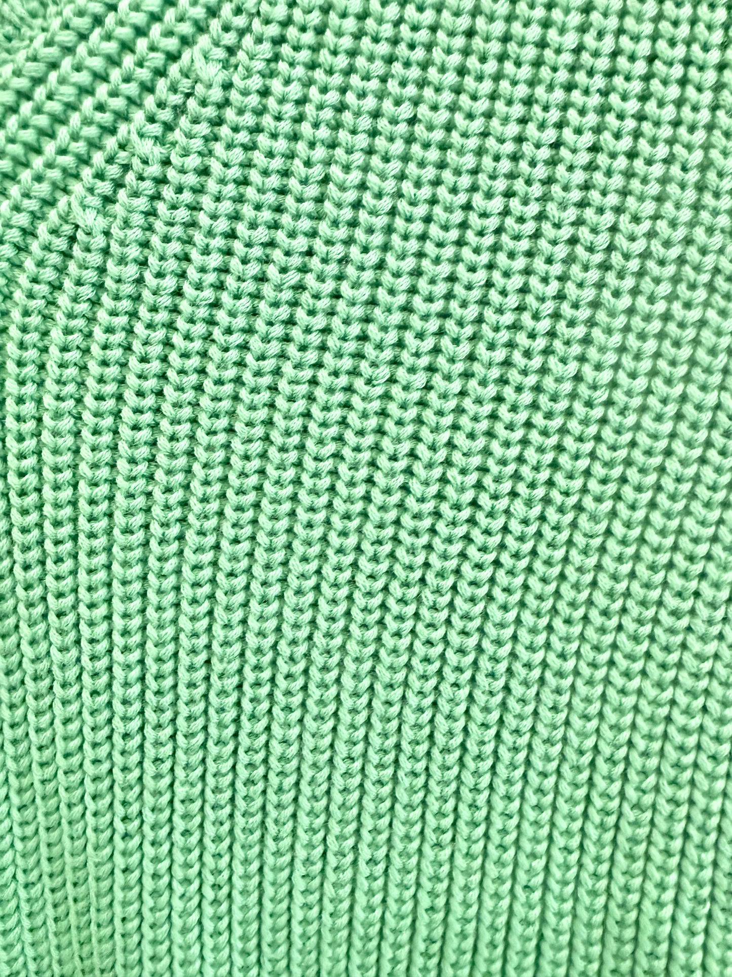 Cos Green Chunky Knit V-Neck Vest - Size S (8)
