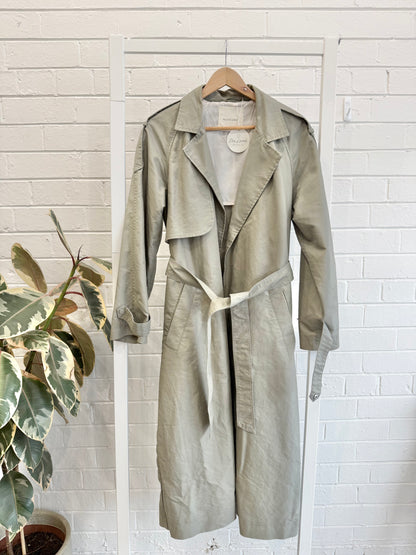 Nude Lucy Pewter Frieda Trench - Size XS (8)