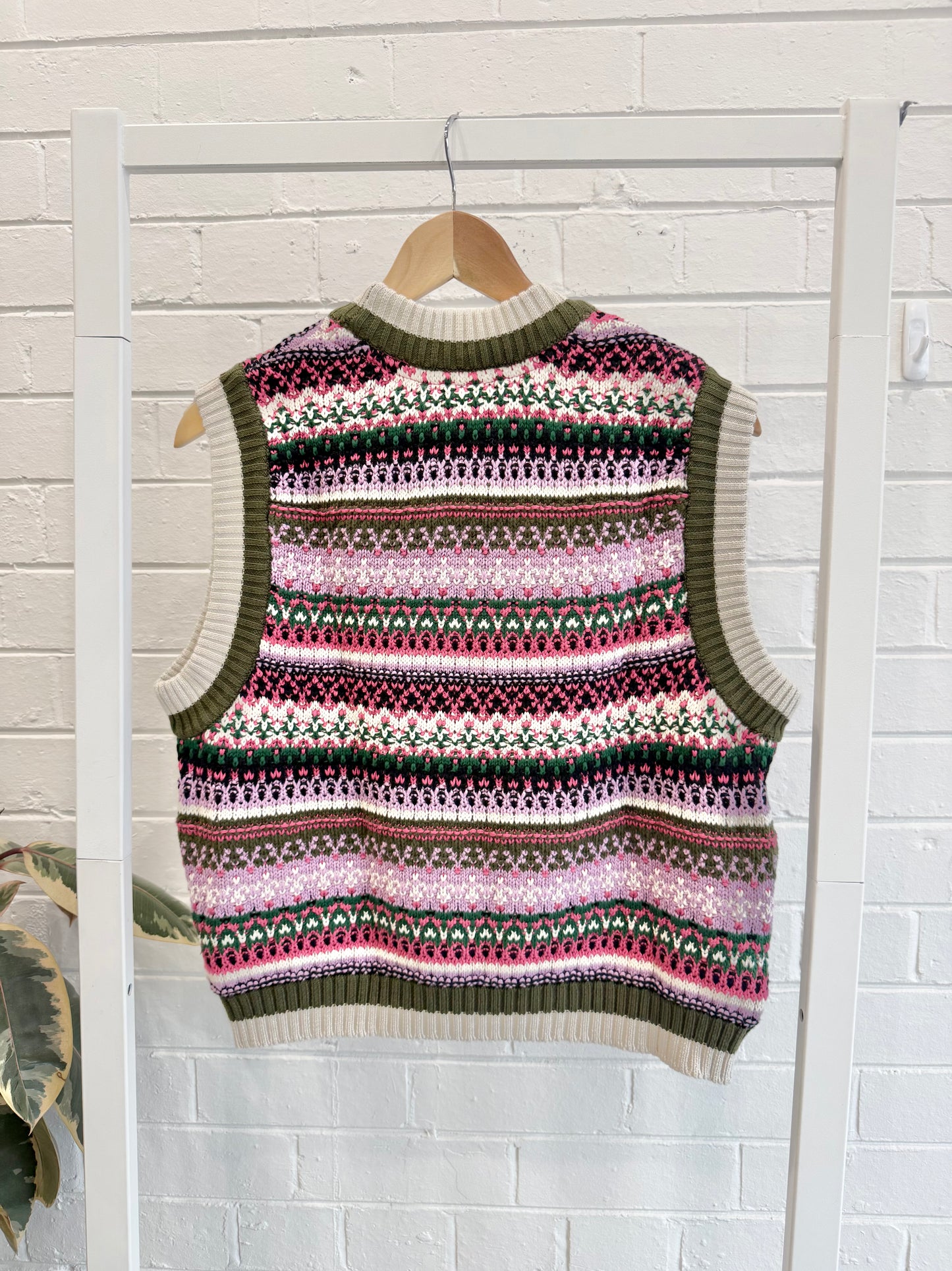 Kowtow Flowerbed Knit Vest - Size L (12)