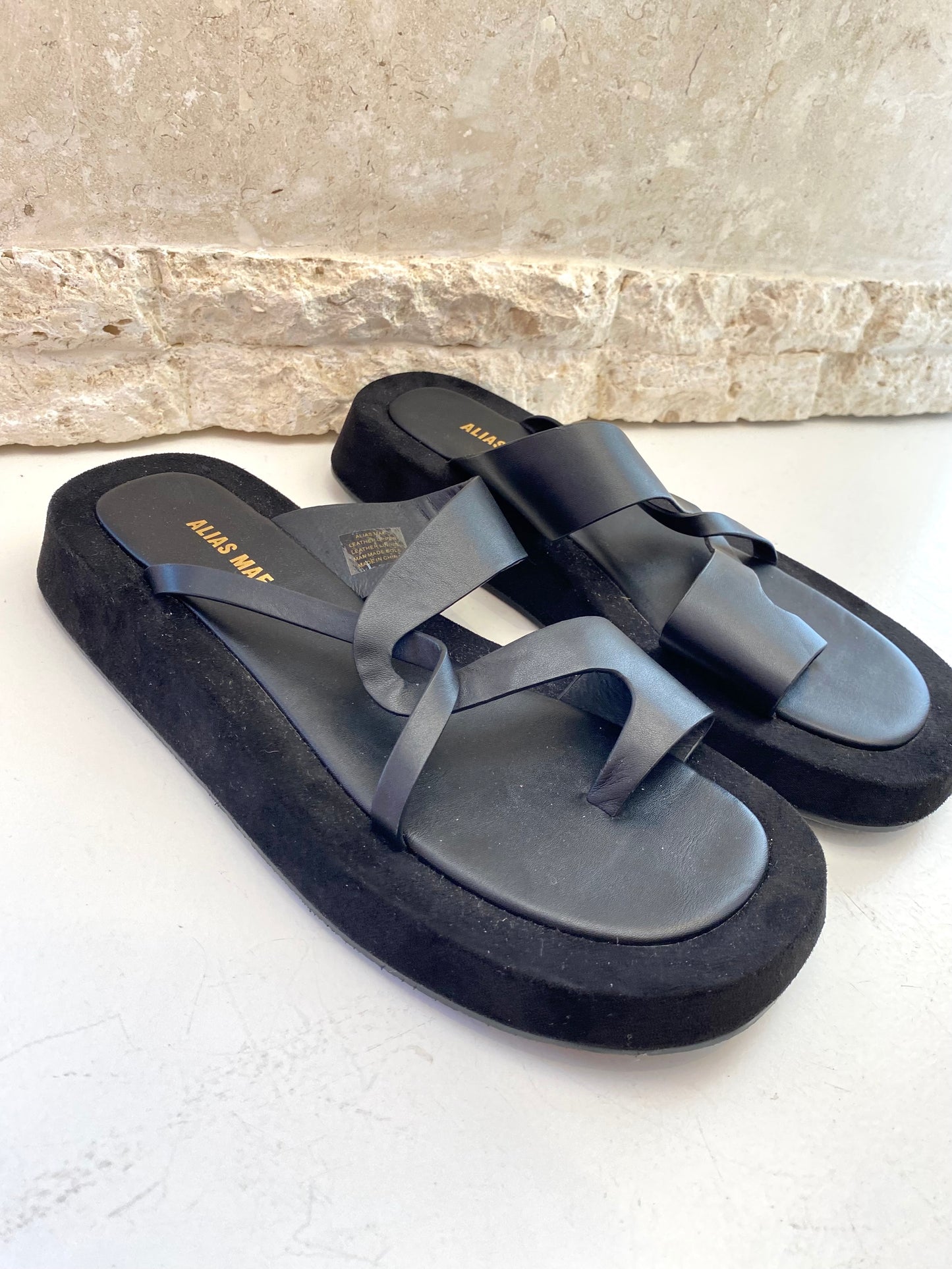 Alias Mae 'Polo' Sandal in Black - Size 41
