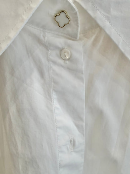 Husk White Sleeve Detailed Shirt - Size 8