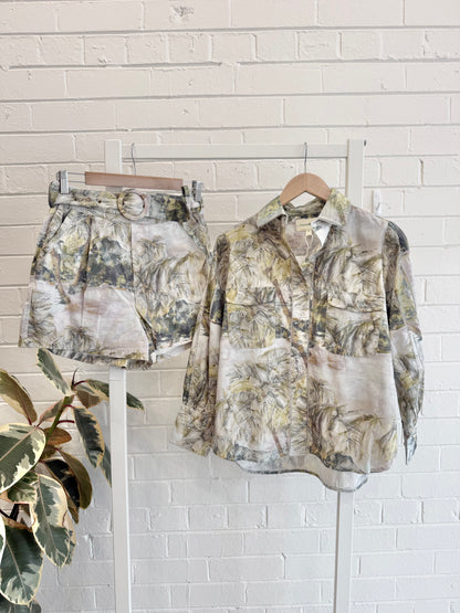 Greenhouse Interiors Hana Baia Art Shirt and Short Set - Size S (8 - 10)