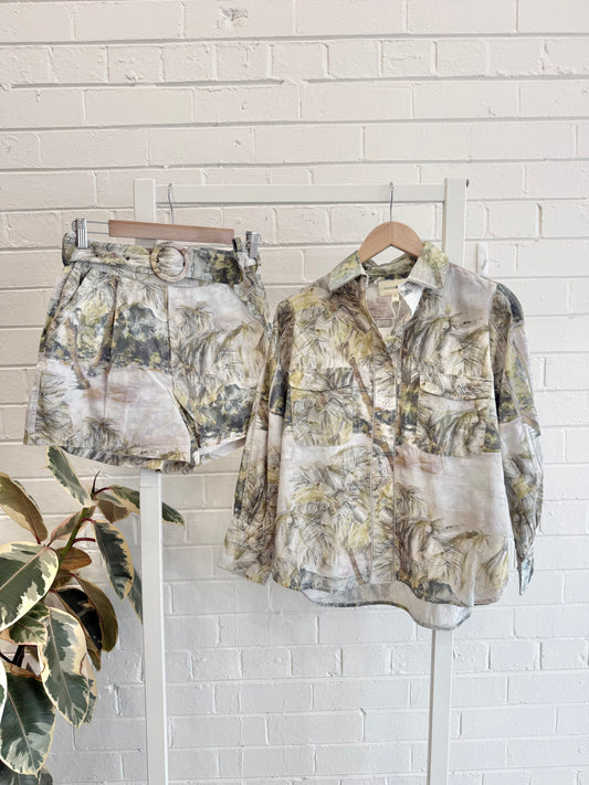 Greenhouse Interiors Hana Baia Art Shirt and Short Set - Size S (8 - 10)