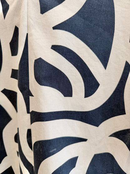 Marimekko Navy/Cream Feles Joonas Tunic - Size XL (14 - 16)