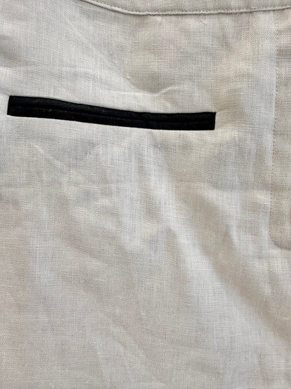 Dissh Cream Von Linen Shirt and Skort - Size 14
