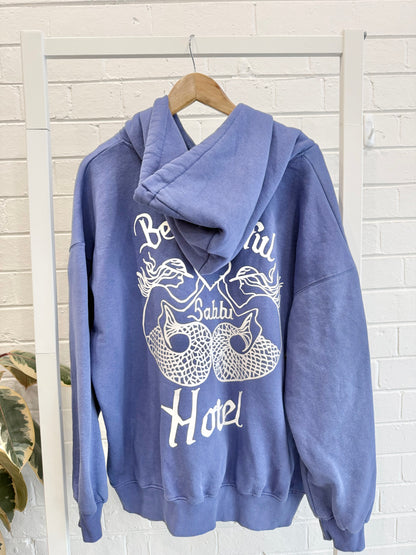 Sabbi Be Youtiful Hotel Hoodie – Blue - Size L