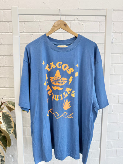 Sabbi Taco & Tequila Tee - Blue - Size M