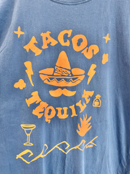 Sabbi Taco & Tequila Tee - Blue - Size M