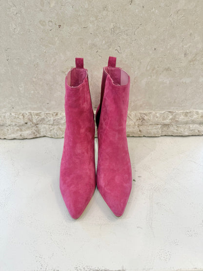 Top End Fuchsia Bryann Suede Boots - Size 39