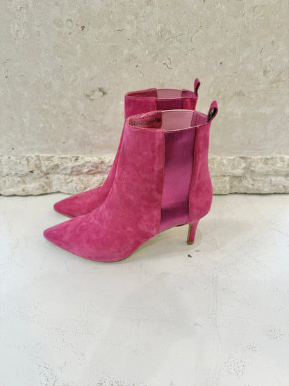Top End Fuchsia Bryann Suede Boots - Size 39
